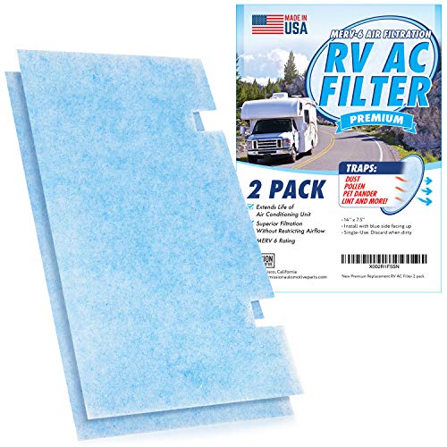 [2Pack] Mission Automotive MERV 6 Rated RV AC Filter replacement for
