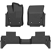 Husky Liners Weatherbeater Floor Mats | Fits 2022-2026 Toyota Tundra, Double CAB ONLY | Front & 2nd Row, 3-pc Black - 99471
