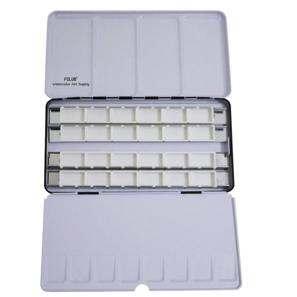 Empty Watercolor Tins Palette Paint Case Large Watercolor