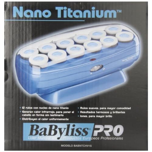 Babyliss Pro BABNTCHV15 Professional Nano Titanium 12 Hair Roller Set image