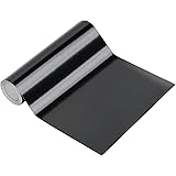 Realth Permanent Vinyl Roll Shiny Black 12" x 33 ft Holographic Waterproof Adhesive Compatible with Cricut and Silhouette Cam