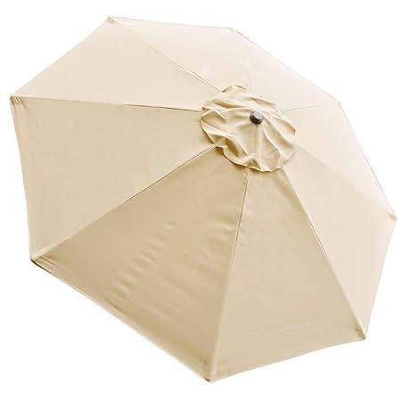 8Ft 8 Ribs Patio Umbrella Canopy Outdoor Cover Top Color Optional