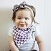 Matimati Baby Bandana Drool Bibs with Snaps for Girls, 4-Pack Absorbent Cotton, Cute Baby Gift Set