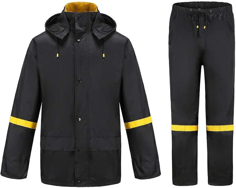 Ourcan Rain Suits for Men Fishing Rain Gear for Men Waterproof Rain Coats for Men Rain Jacket and Rain Pants: Clothing