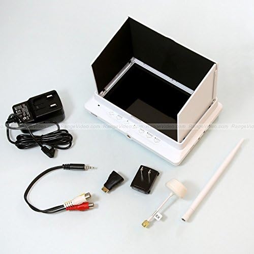 White Dwarf 7" HD Screen FPV Diversity Rx 5.8GHz 32CH with Integrated Battery