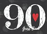 Guest Book: 90th,Ninety, Ninetieth, Birthday Anniversary Party Guest Book. Free Layout To Use As You Wish For Names & Addresses, Sign In Or Advice, Wishes, Comments Or Predictions. (Guests)