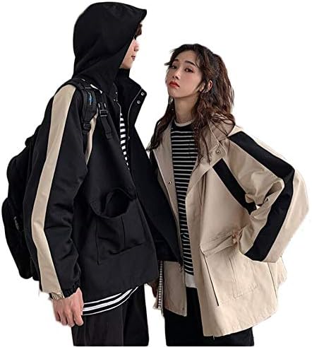 カップル お揃い 服 ペアルック アウター レディース トップス 秋 ペアルック カップル おしゃれ コート レディース ペアカップル プレゼント 記念日 マウンテンパーカー カーキ 黒