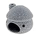 Saim Aquarium Decor Ceramic Mushroom House Ornament Landscape Decor for Small Shrimp to Rest and Breed, Greythumb 2