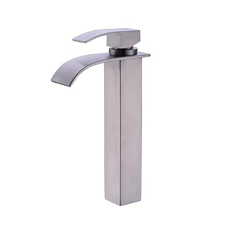 Sumerain Waterfall Bathroom Lavatory Vessel Sink Faucet Lead Free