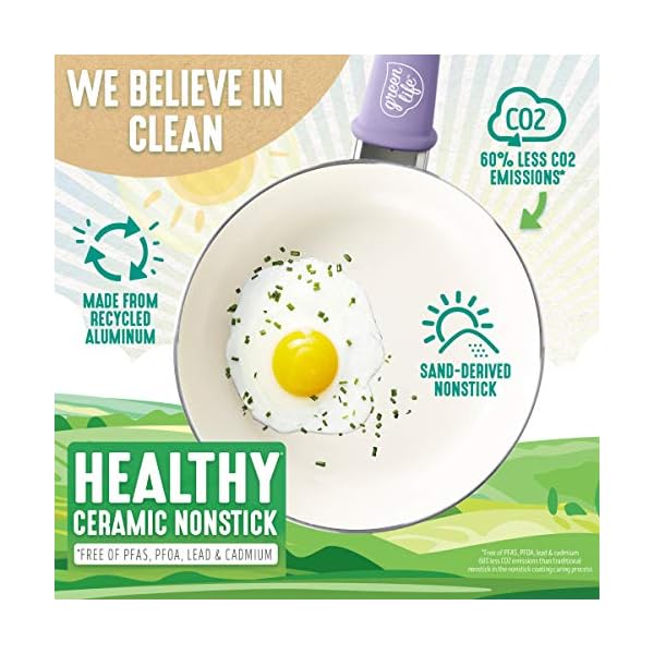 GreenLife-CC001792-001-Soft-Grip-Healthy-Ceramic-Nonstick-Lavender GreenLife Soft Grip Non-Stick 16 Piece Cookware Pots and Pans Set, PFAS Free, Diswasher Safe, Lavender