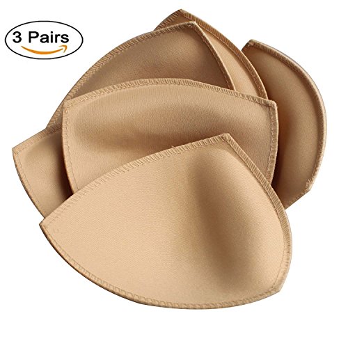 TopBine 3 Pairs Removable Bra Pads Insert