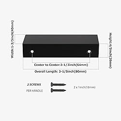 Peaha 45 Pack Kitchen Cabinet Handles 2-1/2 inch