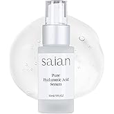Saian Pure Hyaluronic Acid Serum – Hydrating Facial Skin Care for Face & Body | Moisturizing Anti-Aging Serum for Mature, Dry & Sensitive Skin | Microneedling-Safe Vegan Formula for Deep Hydration