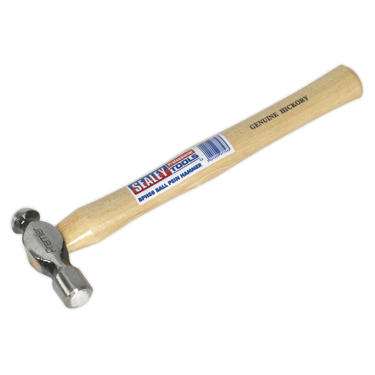 Sealey Bph08 Ball Pein Hammer 8Oz Hickory Shaft