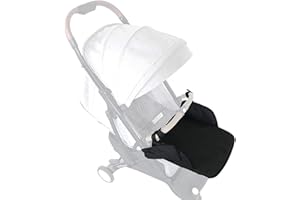 Baby Stroller Footrest Universal Stroller Footstool Extension Foot Rest for Foot Support Accessory (Black)
