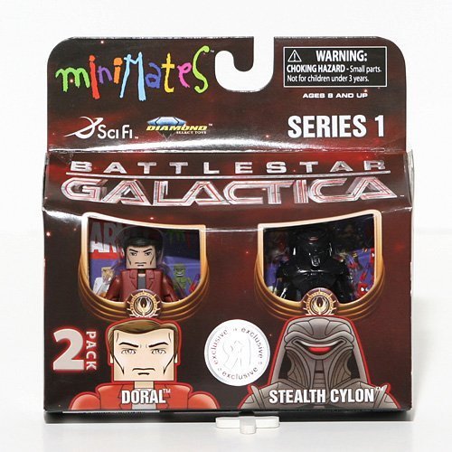 Battlestar Galactica Minimates 2-Pack Doral and Stealth Cylon Exclusive