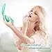 ASSIS Lighted Travel Makeup Mirror with Lights and 1X /10X Magnification-Mint Green