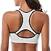 MIRITY Women Racerback Sports Bras - High Impact Workout Gym Activewear Bra Color Green Black Grey Pack of 3