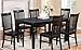 East West Furniture WET-BLK-TL Weston Kitchen Dining Table - a Rectangle Wooden Table Top with Butterfly Leaf & Stylish Legs, 42x60 Inch, Black