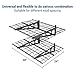 FLEXIMOUNTS 2 Pack 2x4ft Garage Shelving, Wall Shelf Garage Storage Rack, 24-inch-by-48-inch, Black