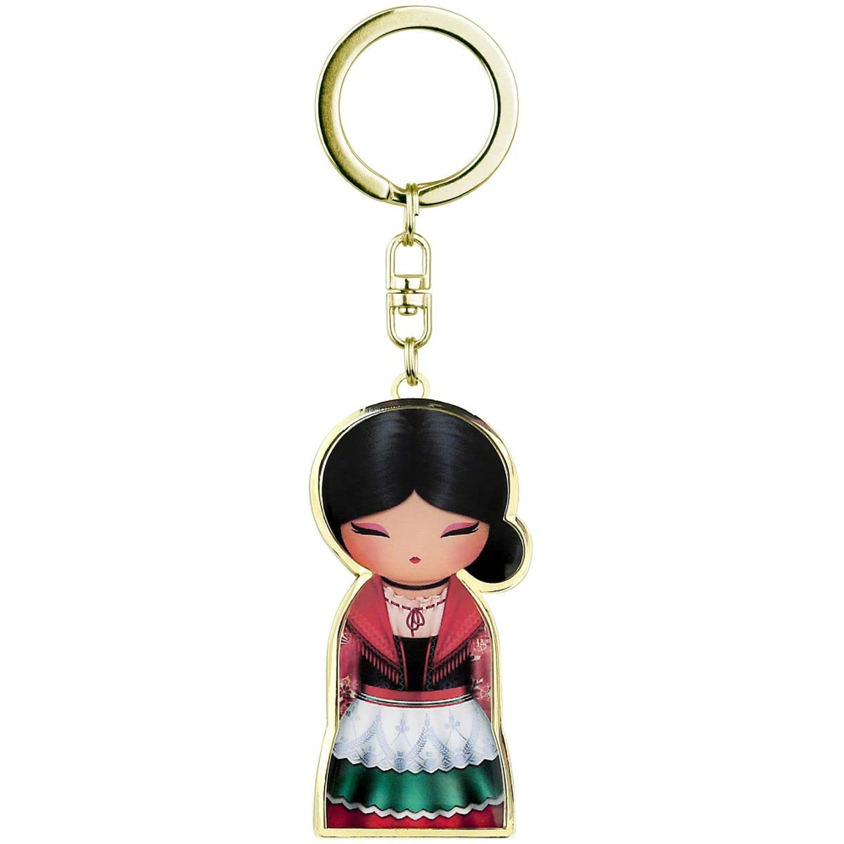 One Family Sofia Doll Key Ring Italian Wisdom