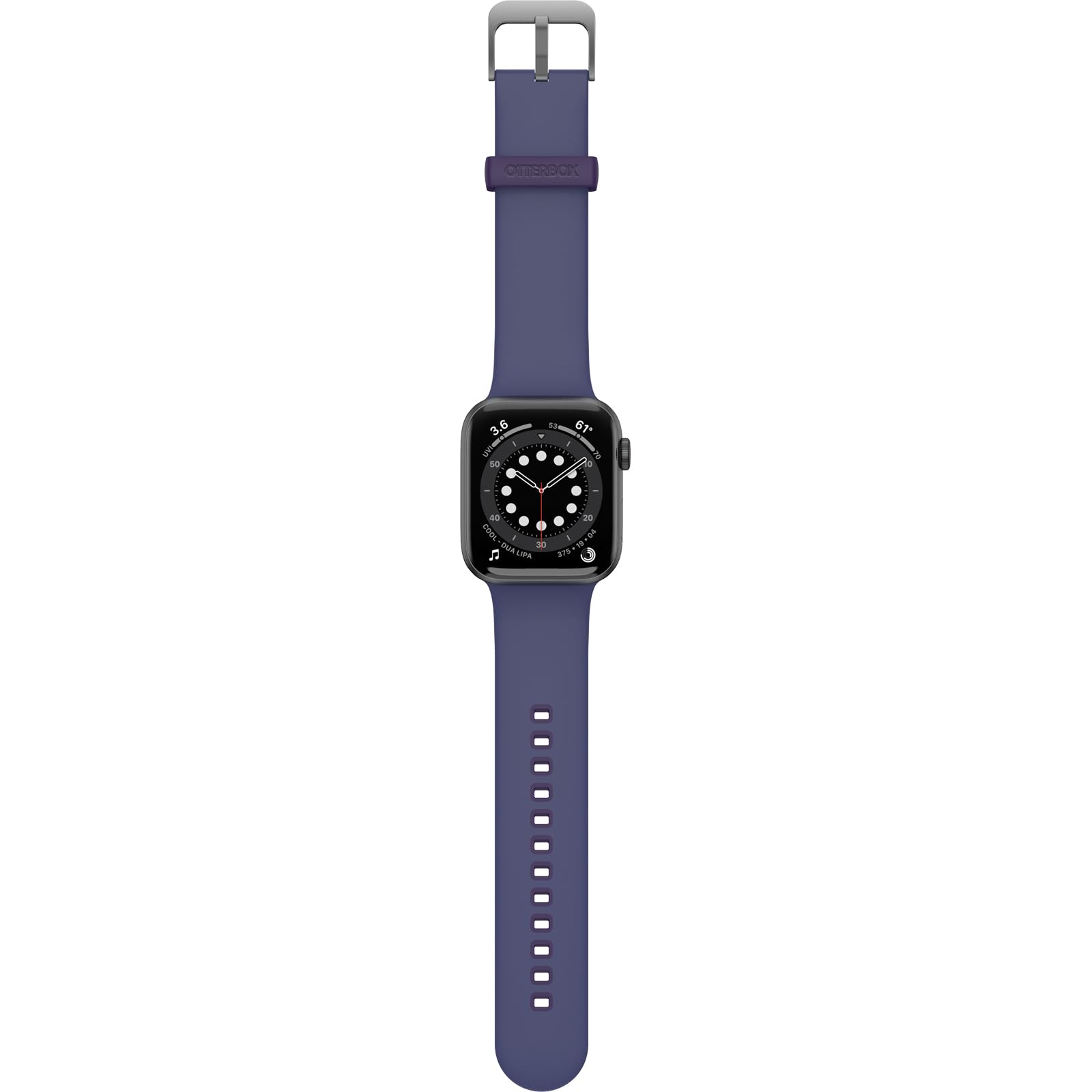 OtterBox All Day Watch Band for Apple Watch 44/45/46mm, Replacement Durable Soft Touch Silicone Strap for Apple Watch, Dark Purple