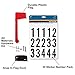 Mailbox Flag Complete Replacement Kit - Includes Flag, Screws and Number Stickers - Universal Design Works for Brick, Metal, Stone, Wood and All Other Surfaces - Super Easy Installation