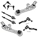 TRQ Front Steering & Suspension Kit Control Arm Sway Bar Stabilizer Link Tie Rod Compatible with 2003-2004 INFINITI G35 Nissan 350Z