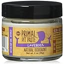 Primal Pit Paste Deodorant, 100% Natural, Aluminum, Paraben Free, No Added Fragrances, Lavender, 2 oz.
