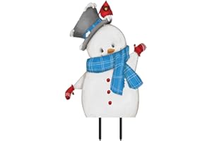Briarwood Lane Jolly Winter Snowman Metal Yard Art