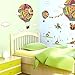 ElecMotive Penguins Clouds Bear Giraffe on Colorful Balloons Decorative Peel & Stick Wall Art Sticker Decals Kids Boys Nursery Wall Art Room Decor (Colorful Balloons)