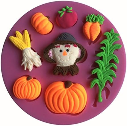 FLYMOR 3D Cake Mold Farmer And His Crops Silicone Tools Baking Tools,Pink