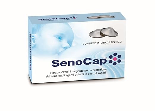 title=SenoCap Paracapezzoli coppette in argento 925 per la prevenzione e la protezione