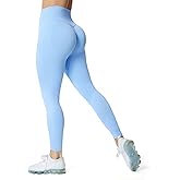 Aoxjox Women's Scrunch Butt Lifting Seamless Leggings Booty High Waisted Workout Yoga Pants 23"