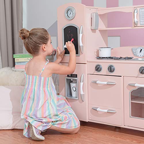 Rosa Kinderküche Spielküche Kinderspielküche Holzküche Teamson Kids TD-11414P – Bild 4