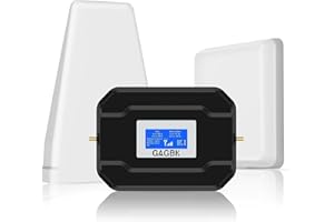 GAGBK 2024 Newest Cell Phone Signal Booster on Band 2/4/5/12/13/17/25/66 for 5G Cell Phone Booster Cell Signal Booster Cellphone Signal Booster Cellular Extender Up to 5500sqft for All U.S.Carriers-Black