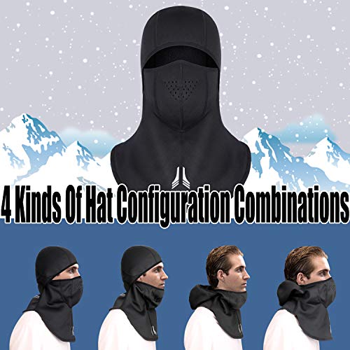 Elegant Choise Balaclava Ski Mask, Winter Face Mask Windproof Ski Mask Motorcycle Mask Cold Weather Mask Fleece Full Face Mask for Outdoor Men and Women