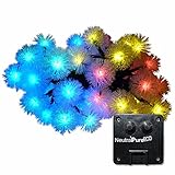 NeutralPure ECO Snowball Solar Powered String Lights (50 LED); Christmas Party, Outdoor, Patio and Garden Friendly