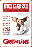 Aquarius Gremlins Rules Tin Sign