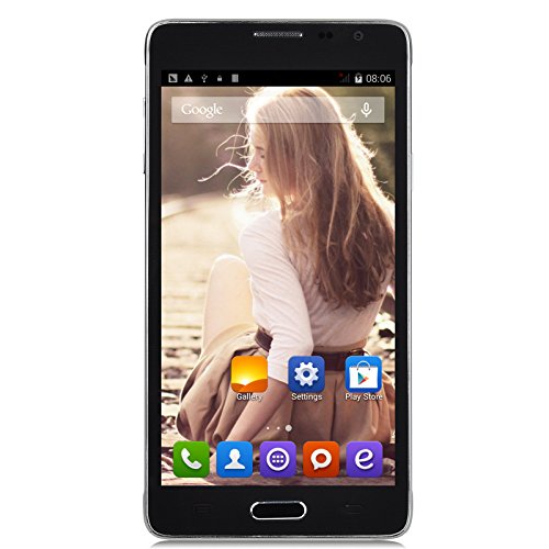 JIAKE N9100 Quad Core Android 4.4 Smartphone 5.5 inch Screen 1G+8G MTK6582 1.3GHz (Black)