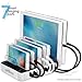 gofanco 65W 7-Port USB Charging Station Organizer (White) simultaneously Charges Phones, Tablets and Wearable Devices - iPhone, iPad, Samsung Galaxy, LG, Nexus, HTC and Others