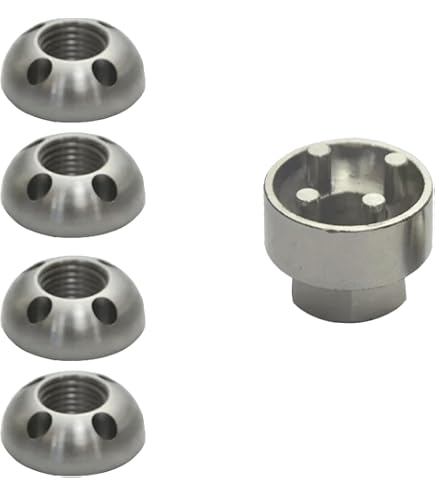 Stainless Steel Anti-Theft Nuts M6-M10 | For Car & Home Pack of 4