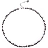 Aleasha Small Freshwater Rice Pearl Strand 15" Gold Cultured Pearl Necklace for Women Wedding Pearl Choker Handmade Jewelry