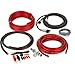 Belva True 4 Gauge AWG Premium CCA Complete Amplifier Wiring Kit with OFC 2-Channel RCA Cable - BAK42 RED