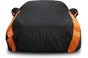 Avecrew Car Cover Waterproof All Weather for Automobiles, Outdoor Heavy Duty Full Exterior Covers for Sedan(194"-208")