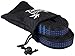 Tropical Breeze Camping Hammock Tree Straps with 16 Loops, 9 Feet, Pack of 2, Black/Blue