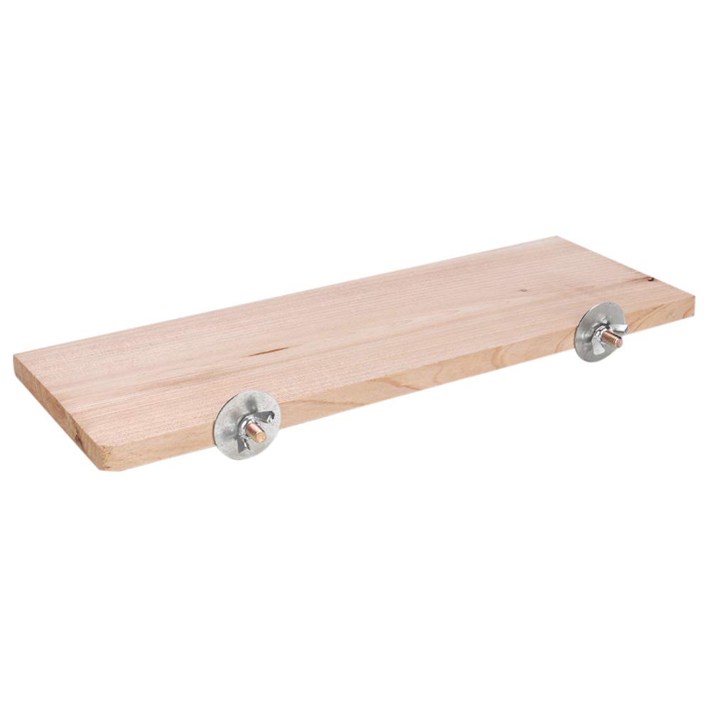 Pbzydu PET Natural Wood Stand Platform,Cage Perches,Chinchilla Natural Cage Chew Toy Pet Hamster Chinchilla Platform, Hamster Platform Toy, for Hamsters