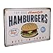 Tinksky Best in Town Hamburgers Retro Vintage Tin Sign Poster Style Wall Art Pub Bar Decor