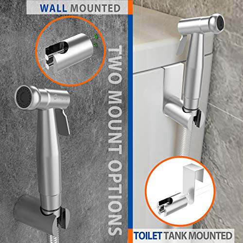 EIGSO Handheld Bidet Sprayer,Complete Premium Stainless Steel Bathroom Shattaf Sprayer Best Used for Personal Hygiene,Potty Toilet Spray (EIGSO-002)