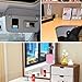 SHANSHUI Card Holder for Back of Phone, Adhesive Stretchy Fabric Lycra Double Slots Credit Card Sleeves Stick On Wallet Pocket Compatible for iPhone and Most Smartphones(Black&Pink)